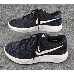 Nike LunarEpic Flyknit Running Shoes Women's 8 Black Navy Blue 843765-005 Low